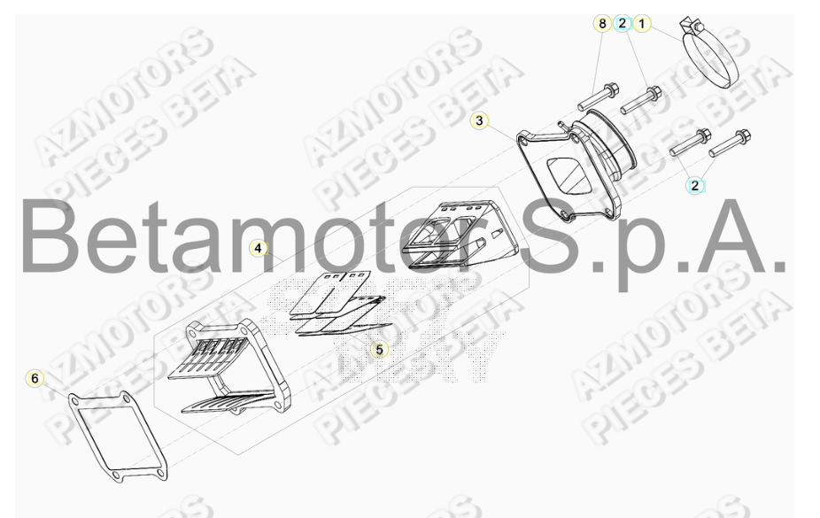 Admission BETA Pieces BETA RR 2T 250 - (2018)