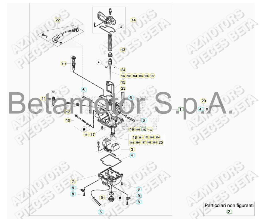 Carburateur BETA Pieces BETA RR 2T 250 - (2018)