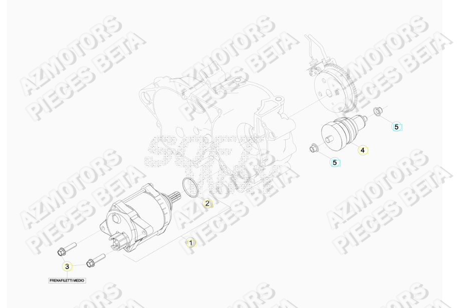 Demarreur BETA Pieces BETA RR 2T 250 - (2018)