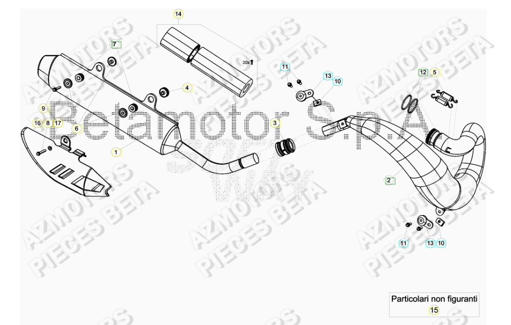 Echappement BETA Pieces BETA RR 2T 250 - (2018)