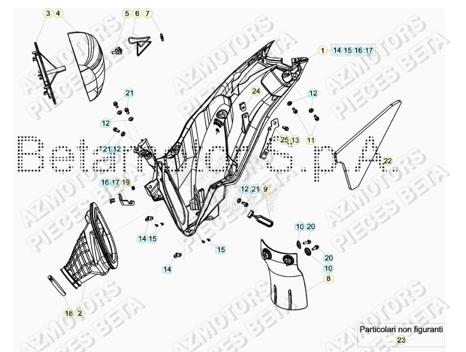 FILTRE_A_AIR BETA Pieces BETA RR 2T 250 - (2018)