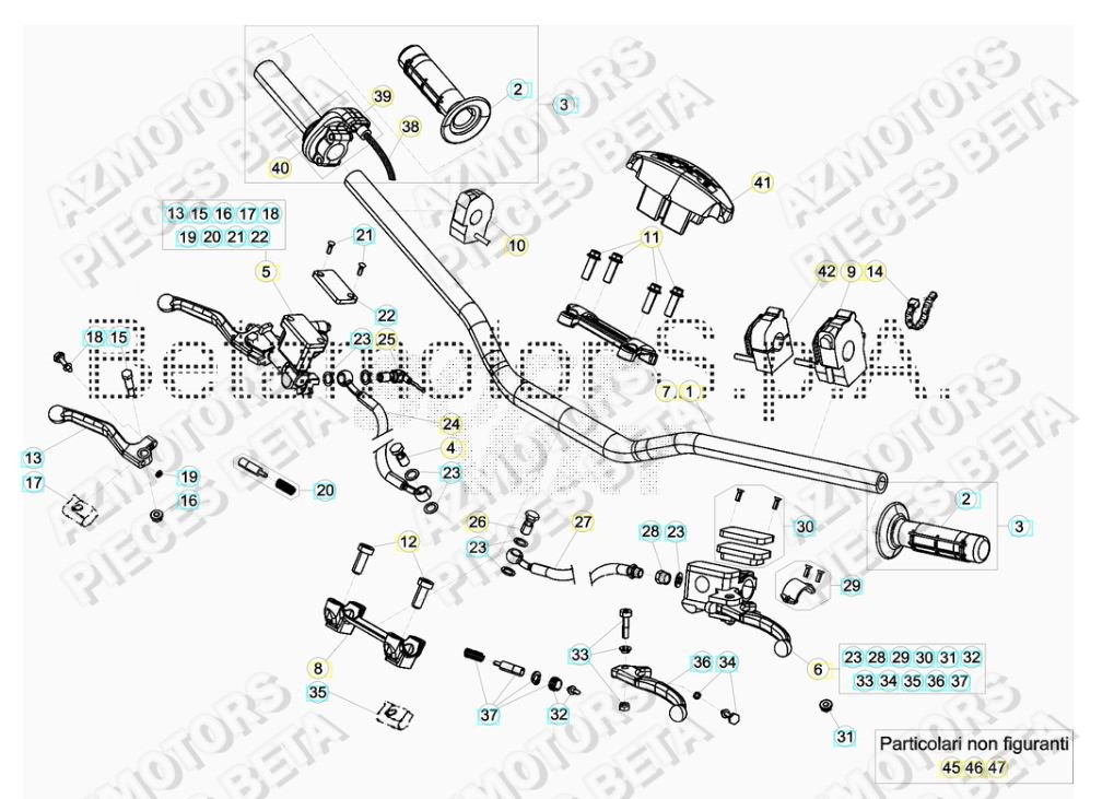 Guidon BETA Pieces BETA RR 2T 250 - (2018)