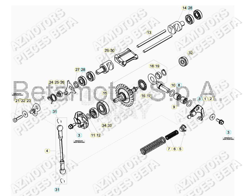 Refroidissement BETA Pieces BETA RR 2T 250 - (2018)