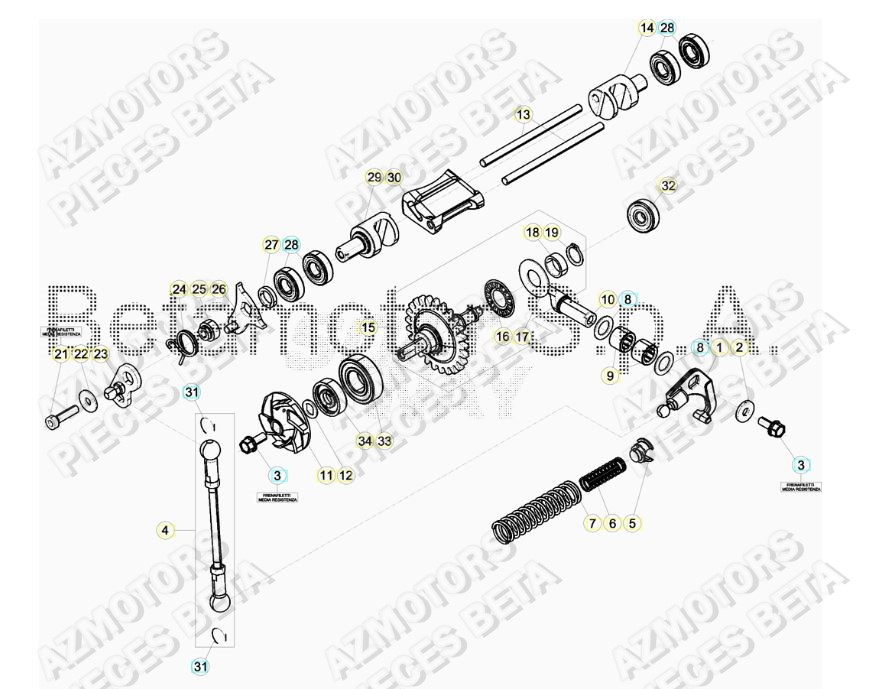 REFROIDISSEMENT pour RR 250 2T MY18