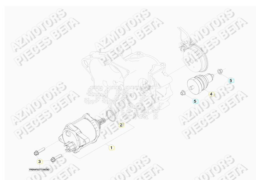 Demarreur BETA Pieces BETA RR 2T 250 - (2019)