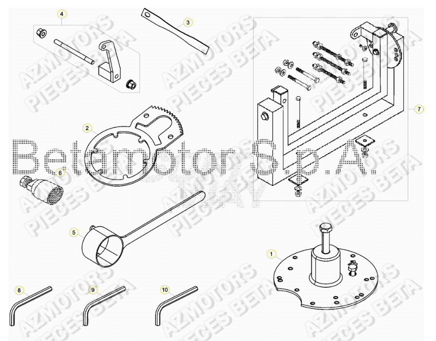 Outils BETA Pieces BETA RR 2T 250 - (2019)
