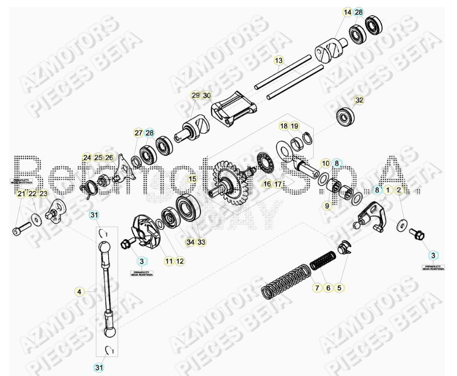Refroidissement BETA Pieces BETA RR 2T 250 - (2019)