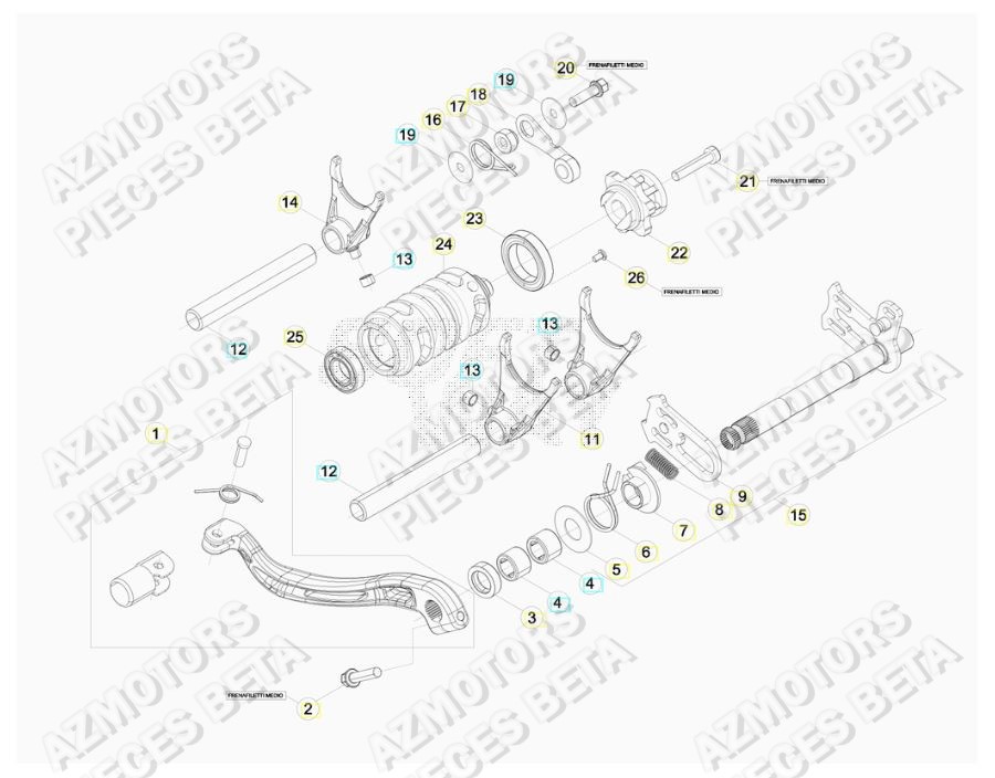 Selecteur De Vitesses BETA Pieces BETA RR 2T 250 - (2019)