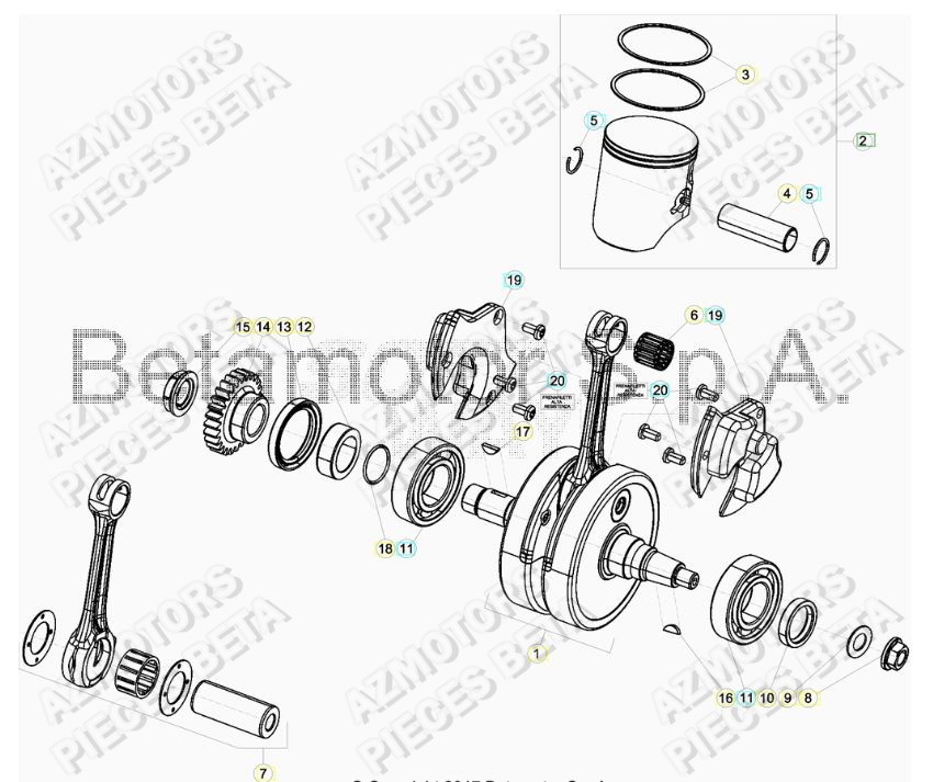 VILEBREQUIN BETA Pieces BETA RR 2T 250 - (2019)