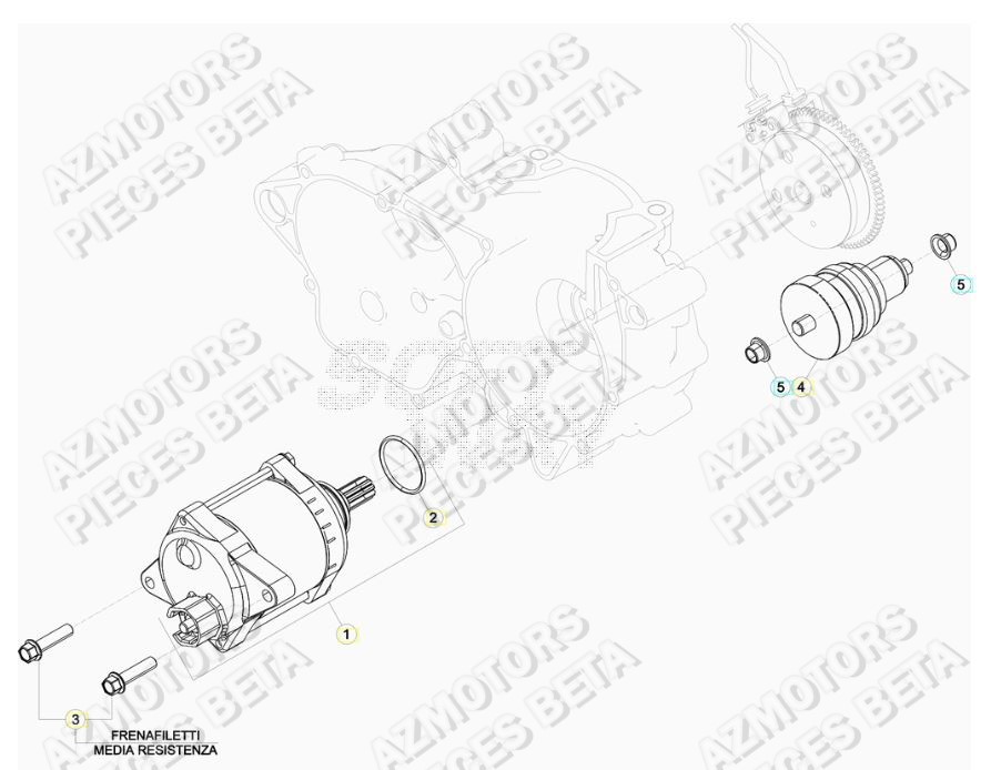 Demarreur BETA Pieces BETA RR 2T 250 - (2020)