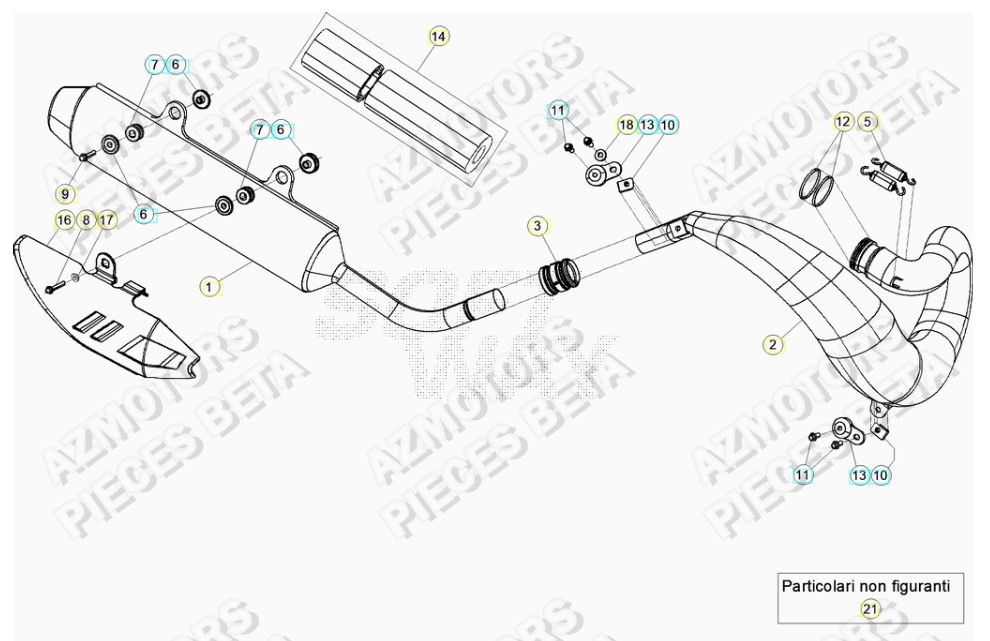 Echappement BETA Pieces BETA RR 2T 250 - (2020)