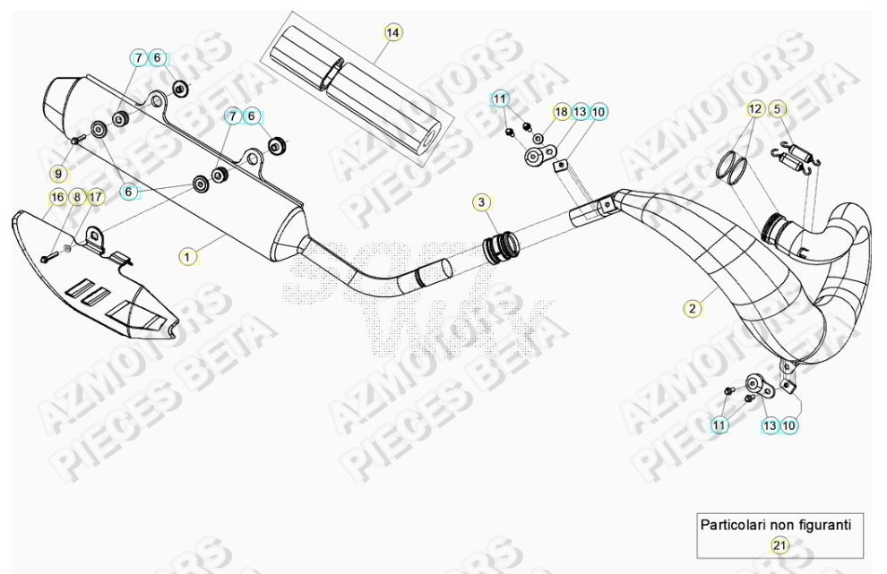 ECHAPPEMENT BETA Pieces BETA RR 2T 250 - (2020)