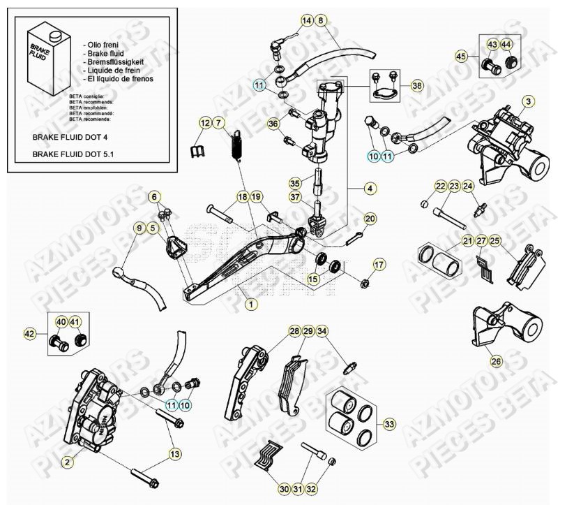 Freins BETA Pieces BETA RR 2T 250 - (2020)