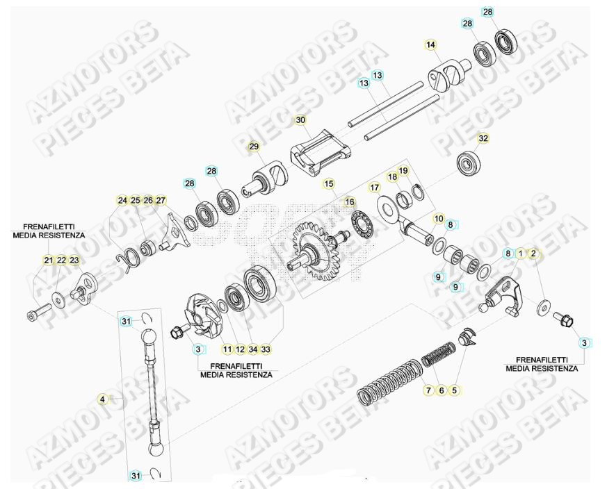 Refroidissement BETA Pieces BETA RR 2T 250 - (2020)