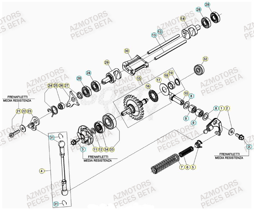 Culbuteur BETA Pieces BETA RR 2T 250 - (2021)