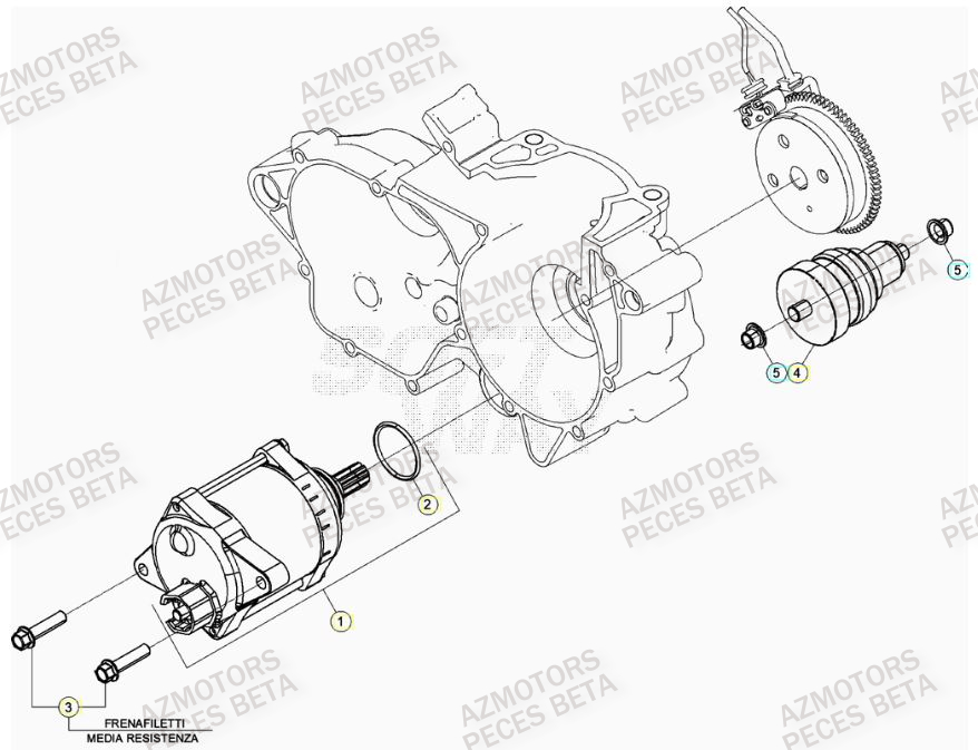 Demarreur BETA Pieces BETA RR 2T 250 - (2021)