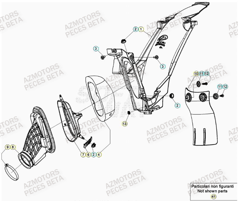 Filtre A Air BETA Pieces BETA RR 2T 250 - (2021)