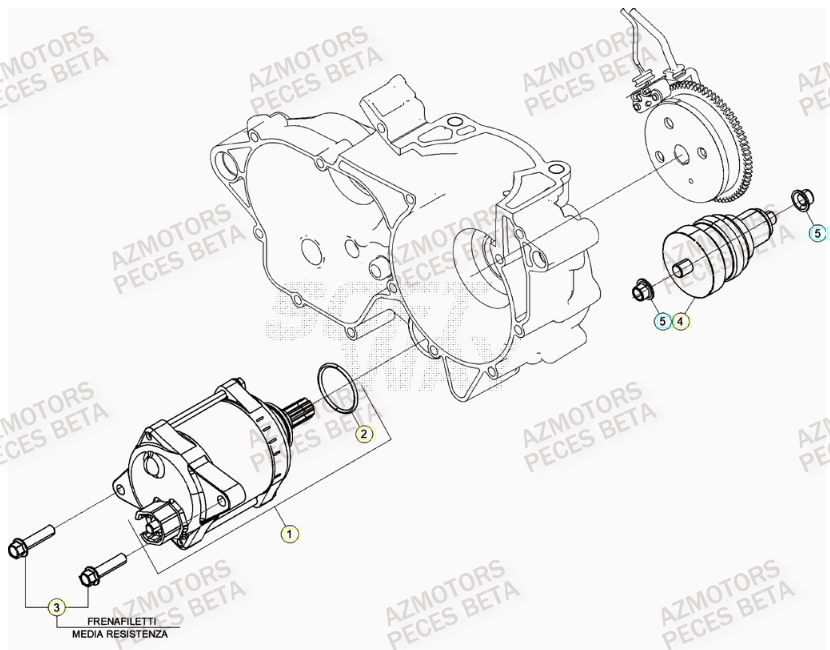 Demarreur BETA Pieces BETA RR 2T 250 - (2022)