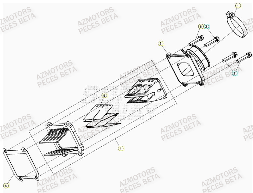 Admission BETA Pieces BETA RR 2T 250 - (2023)