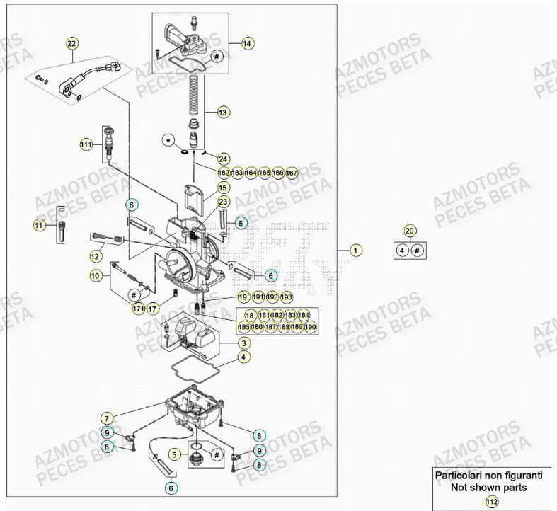 CARBURATEUR BETA RR 250 2T MY23