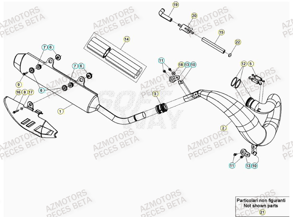 ECHAPPEMENT BETA Pieces BETA RR 2T 250 - (2023)