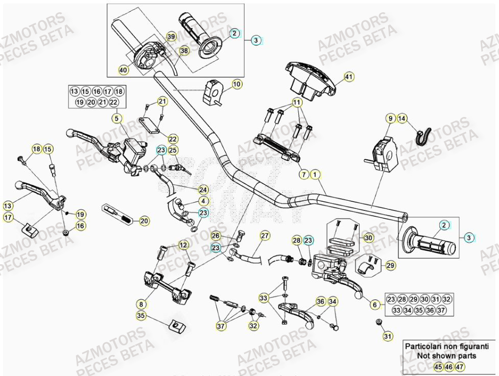 Guidon BETA Pieces BETA RR 2T 250 - (2023)