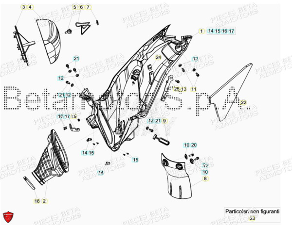 FILTRE AIR BETA pour BOITIER DU FILTRE de RR 250 2T RACING MY18