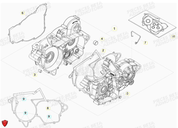 CARTER EMBRAYAGE pour RR 250 2T RACING MY18