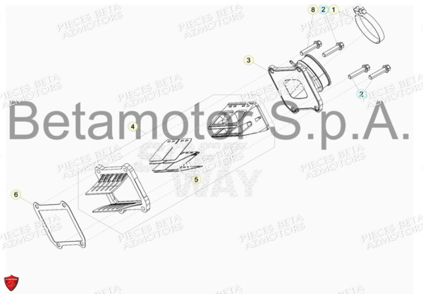 Clapet Lamelles BETA Pieces BETA RR RACING 2T 250 - (2018)