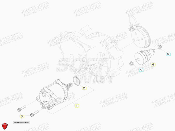 Demarreur BETA Pieces BETA RR RACING 2T 250 - (2018)
