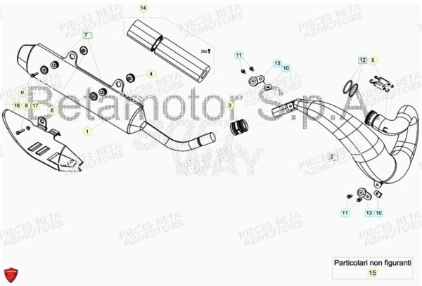 Echappement BETA Pieces BETA RR RACING 2T 250 - (2018)