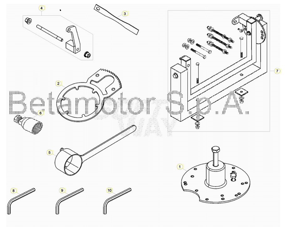 Outils BETA Pieces BETA RR RACING 2T 250 - (2018)