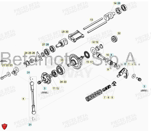 Pompe A Eau BETA Pieces BETA RR RACING 2T 250 - (2018)