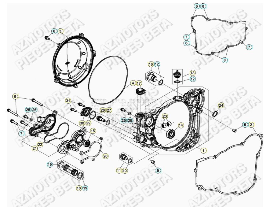 BOUCHON REMPL. D HUILE BETA pour COUVERCLE D EMBRAYAGE de RR 250 2T RACING MY19