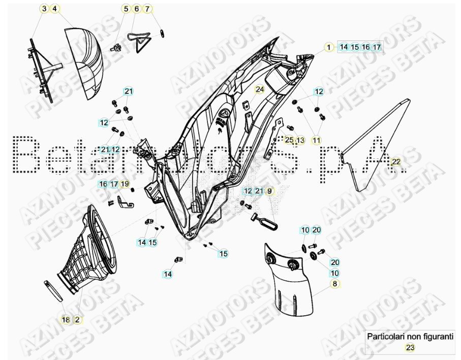 Filtre A Air BETA Pieces BETA RR RACING 2T 250 - (2019)