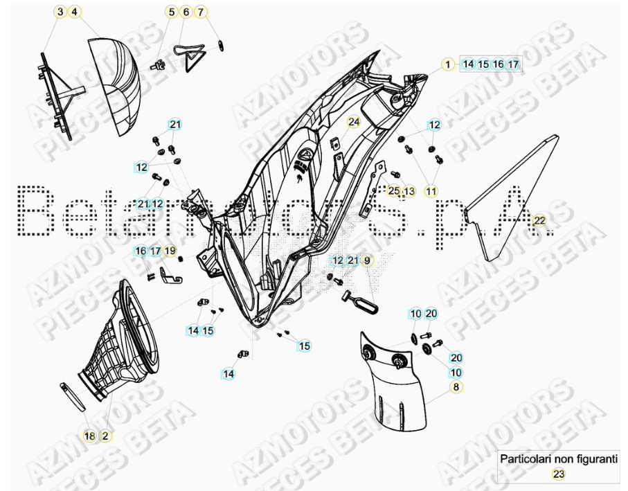 FILTRE_A_AIR BETA Pieces BETA RR RACING 2T 250 - (2019)