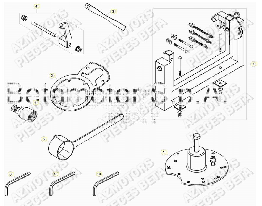 Outils BETA Pieces BETA RR RACING 2T 250 - (2019)