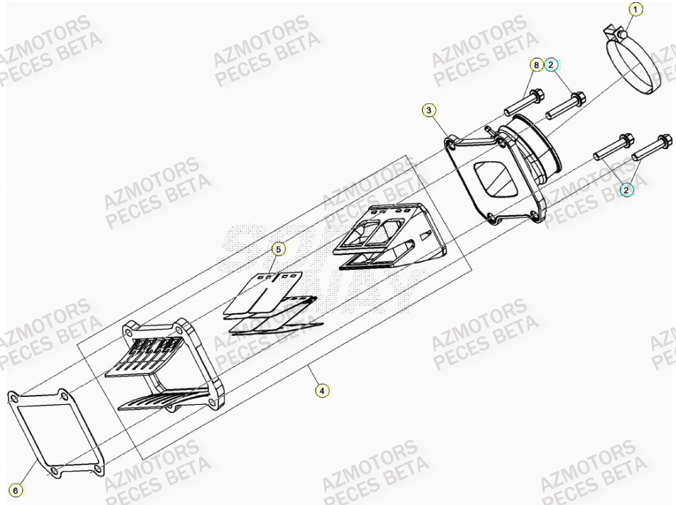 Admission BETA Pieces BETA RR RACING 2T 250 - (2020)