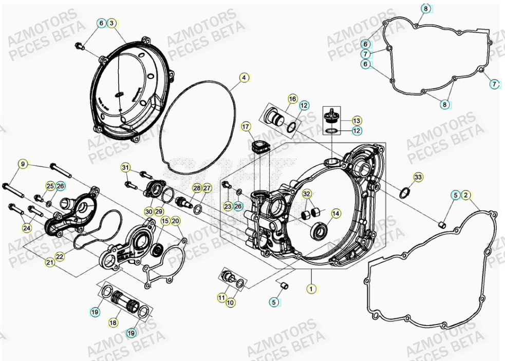 BOUCHON REMPL. D HUILE BETA pour COUVERCLE EMBRAYAGE de RR 250 RACING MY20