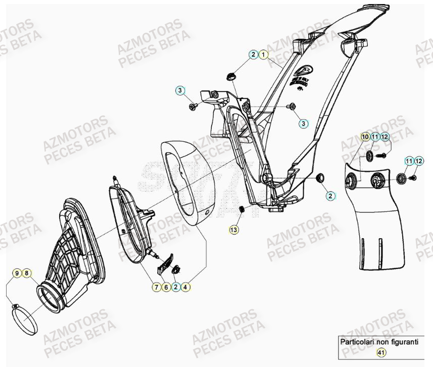 Filtre A Air BETA Pieces BETA RR RACING 2T 250 - (2020)