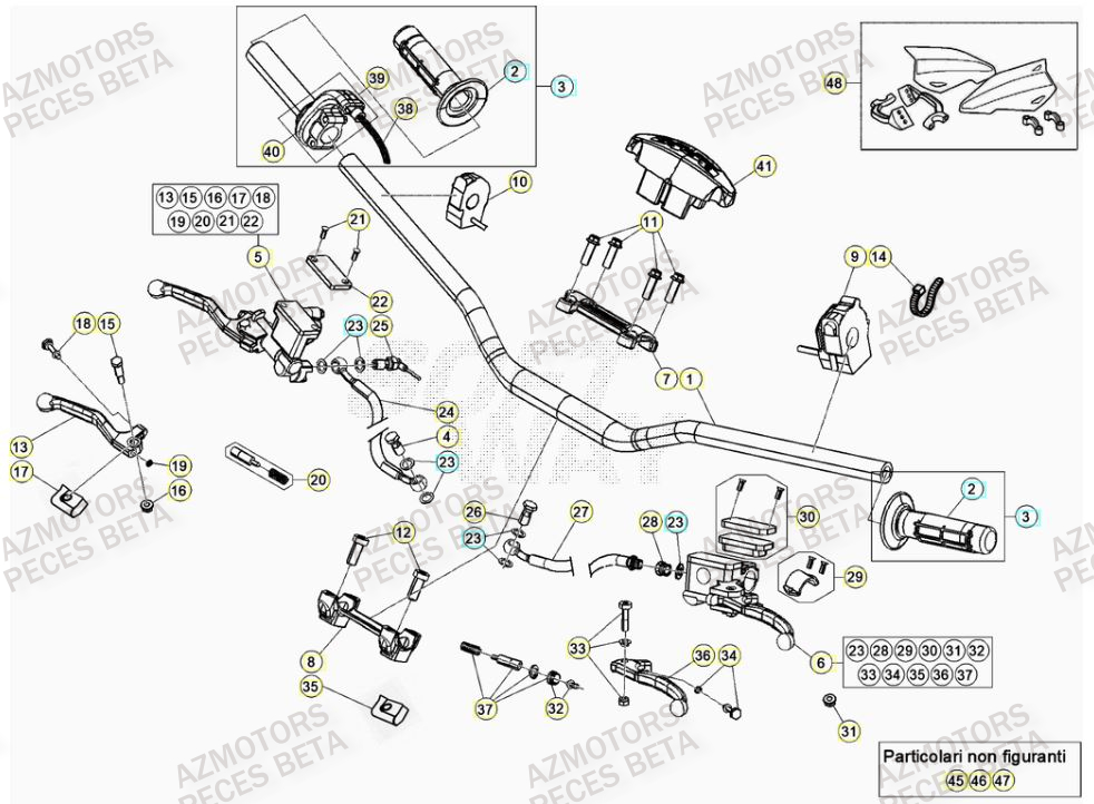 JEU PROTEGE-MAINS RR -BLANC- pour GUIDON de RR 250 RACING MY20