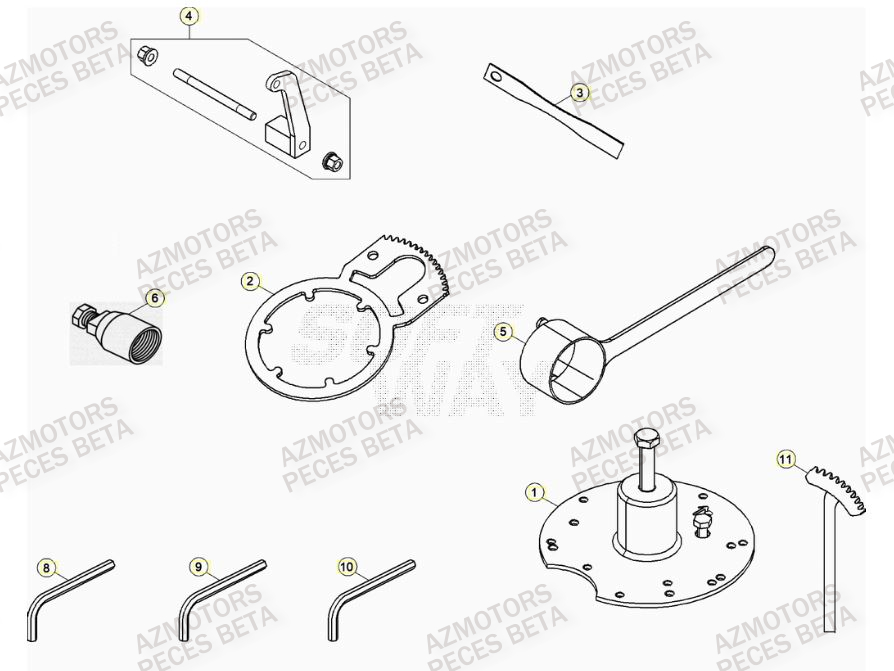 OUTILS BETA RR 250 RACING MY20