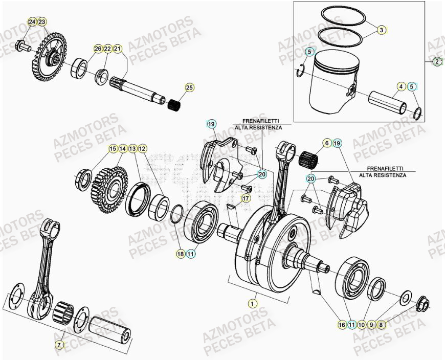 VILEBREQUIN BETA Pieces BETA RR 2T 250 - (2020)