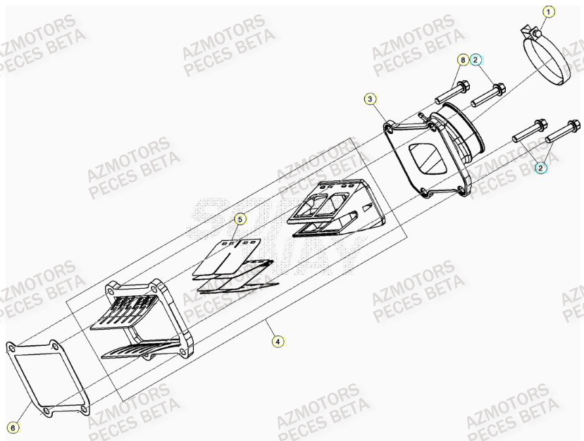 Admission BETA Pieces BETA RR RACING 2T 250 - (2021)