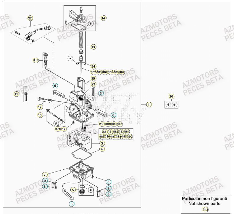 CARBURATEUR BETA Pieces BETA RR 2T 250 - (2021)