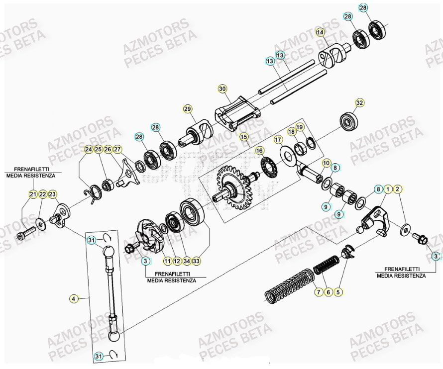 Culbuteur BETA Pieces BETA RR RACING 2T 250 - (2021)