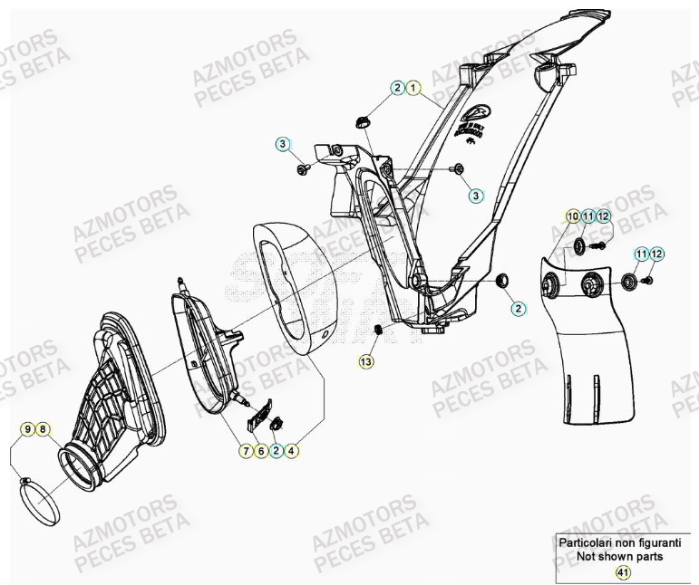 Filtre A Air BETA Pieces BETA RR RACING 2T 250 - (2021)