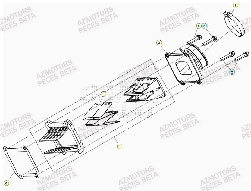 Admission BETA Pieces BETA RR RACING 2T 250 - (2022)
