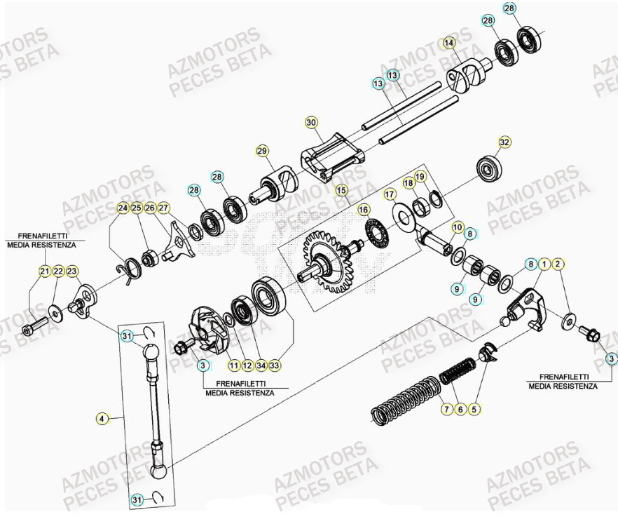 Culbuteur BETA Pieces BETA RR RACING 2T 250 - (2022)