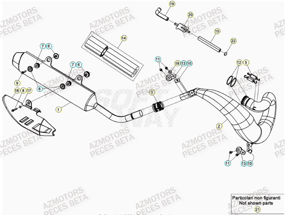 Echappement BETA Pieces BETA RR RACING 2T 250 - (2022)